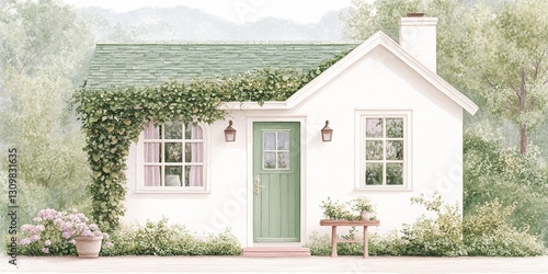 Cozy Cottage in a Green Set...