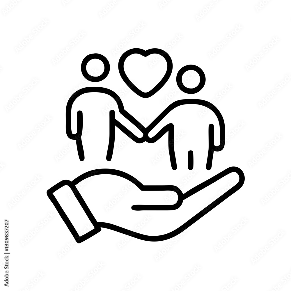 Symbol of elderly care