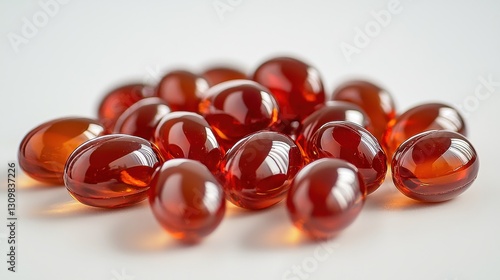 Omega-3 Fish Oil Gel Capsules - Herbal Nutritional Medicine Supplement Vitamin Rich Formula