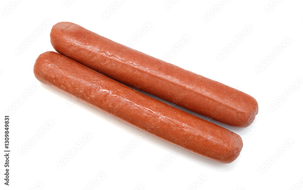 Stack Sausage, breakfast on white Stack Sausage, breakfast on white