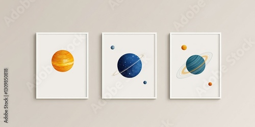 Celestial Trio: Minimalist ...