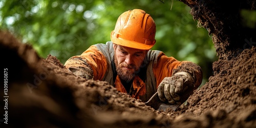 Digger at Work: A skilled c...