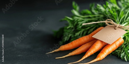Fresh Carrots with Tag: Vib...