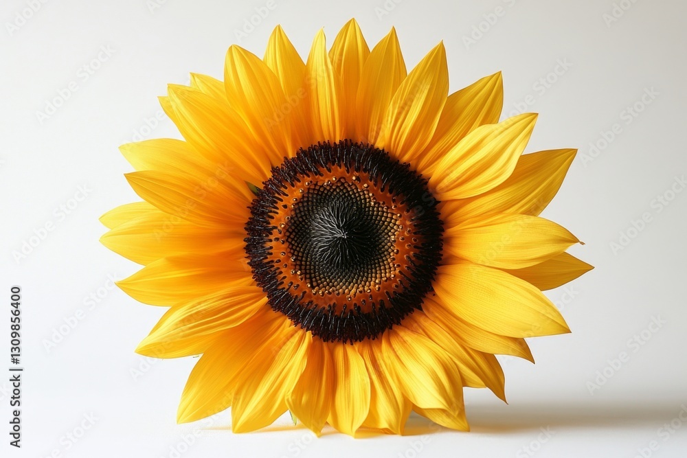 Obraz premium Single Bright Yellow Sunflower