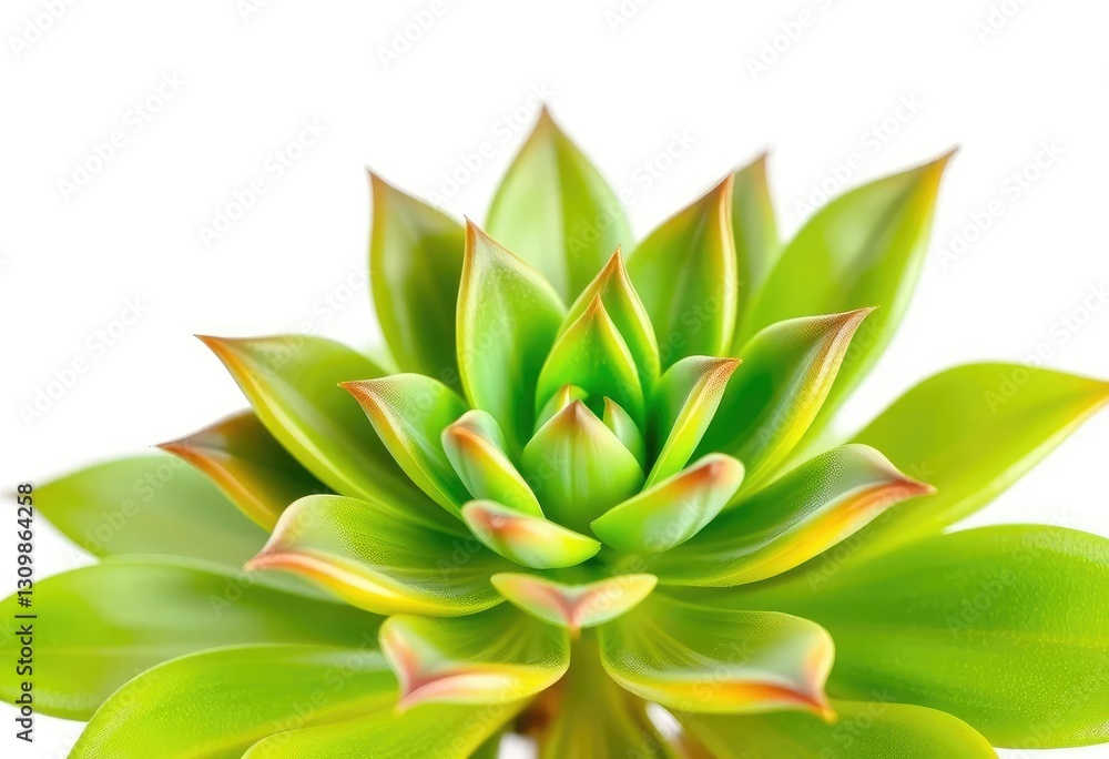 Single succulent plant, vibrant green leaves, isolated on pure white backdrop, image, clean Single succulent plant, vibrant green leaves, isolated on pure white backdrop, image, clean