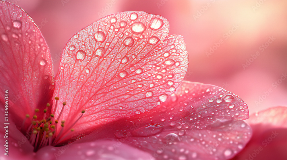 Fototapeta premium sunlit patterned petal textures