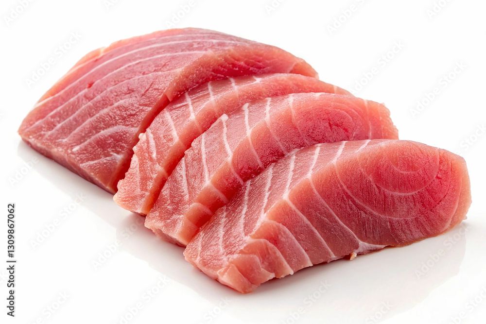 Fresh Tuna Slices Ready for Culinary Delights Fresh Tuna Slices Ready for Culinary Delights