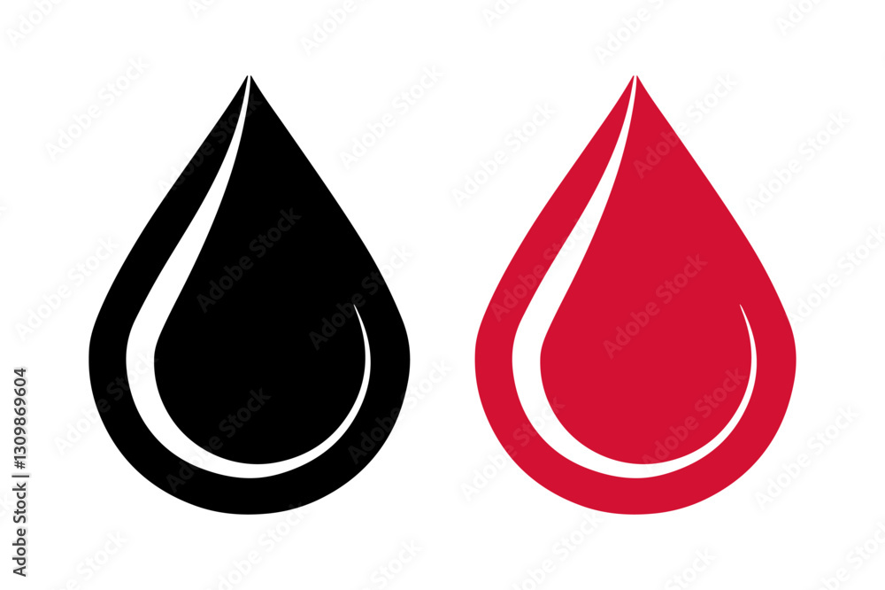 Fototapeta premium red drop of blood