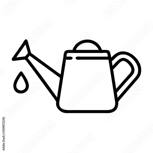 Simple vector watering can icon