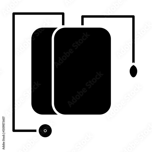 sphygmomanometer glyph icon