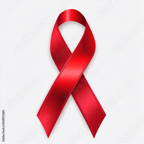 Red awareness ribbon