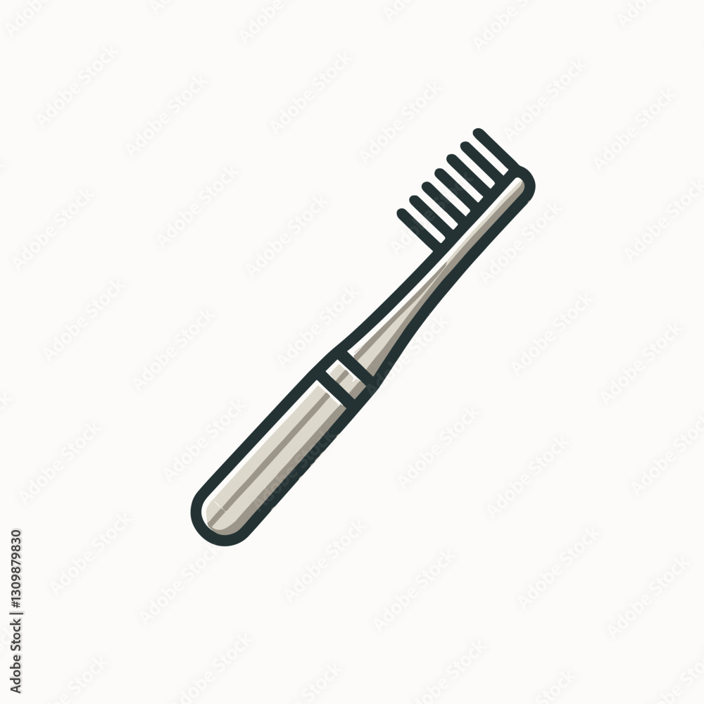 Vector icon of a toothbrush for sustainability and zero waste concepts Vector icon of a toothbrush for sustainability and zero waste concepts