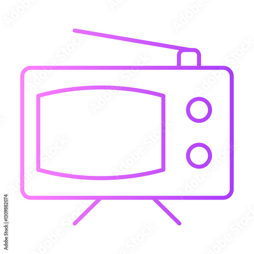 tv gradient icon
