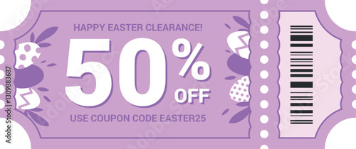 Happy Easter clearance vector pastel colored template