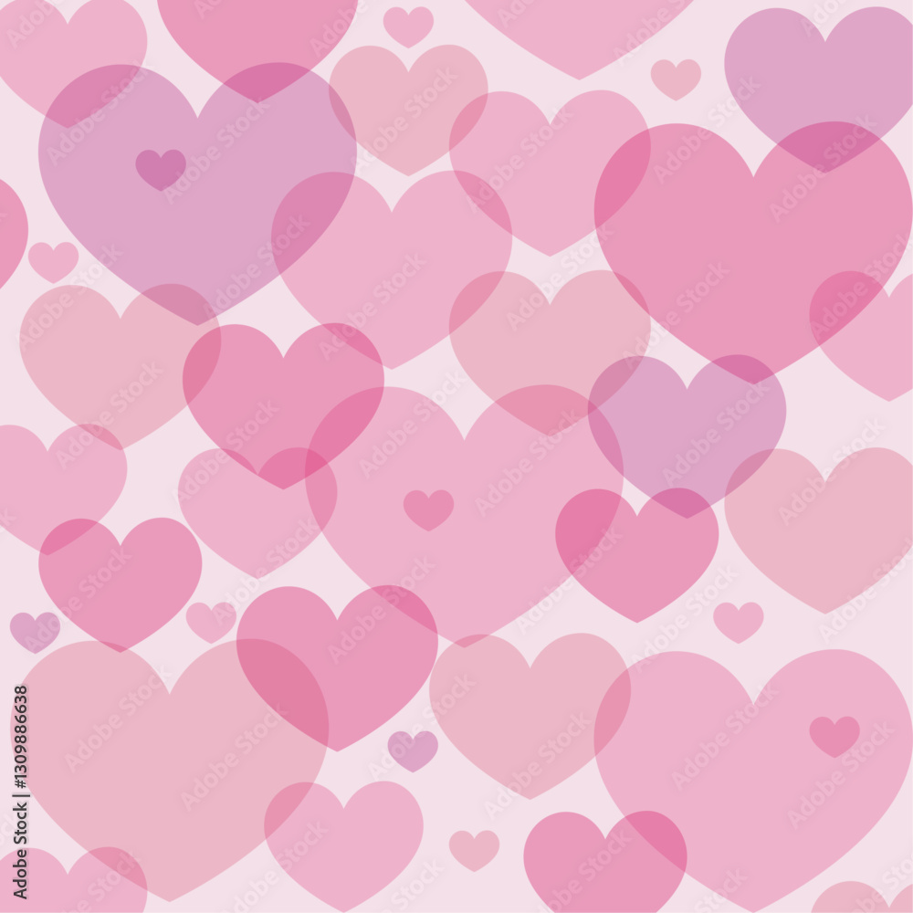 Pink Hearts background - vector Pink Hearts background - vector
