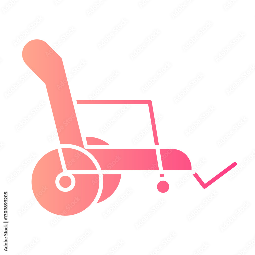 wheelchair gradient icon wheelchair gradient icon