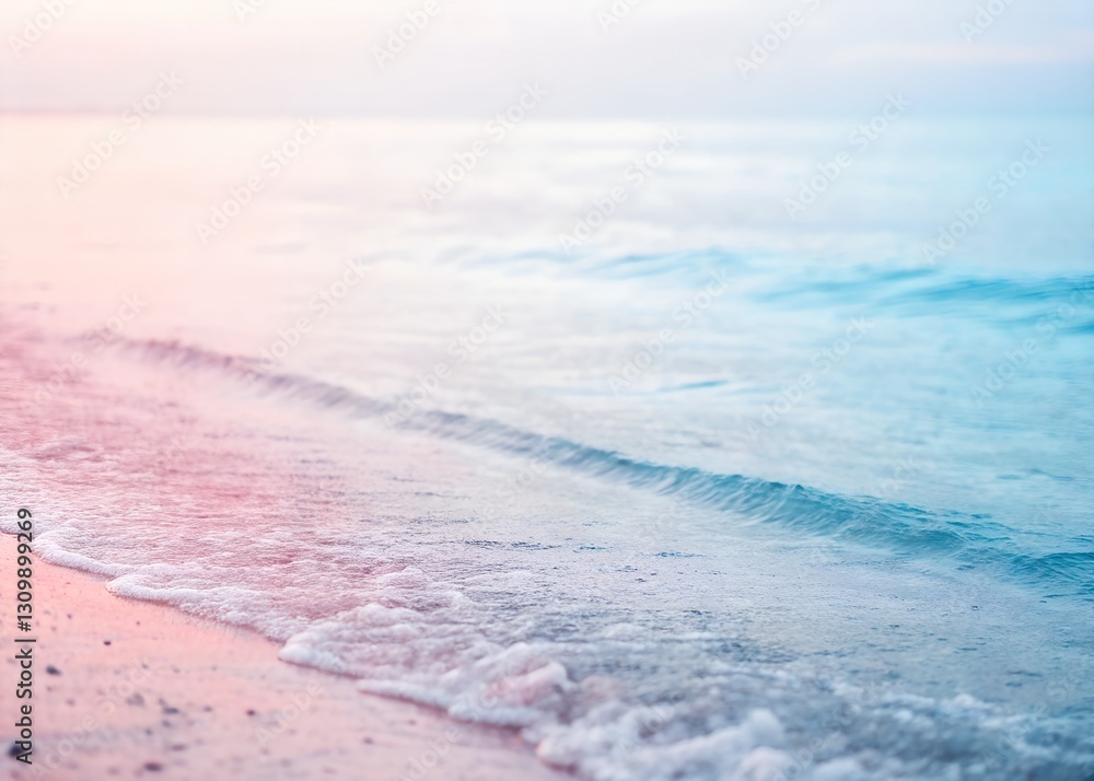 Obraz premium Tranquil Seascape with Soft Waves