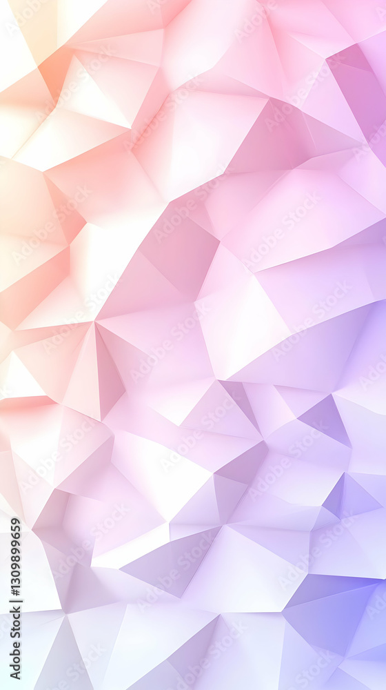 Obraz premium Pastel Low Poly 3D Abstract Background