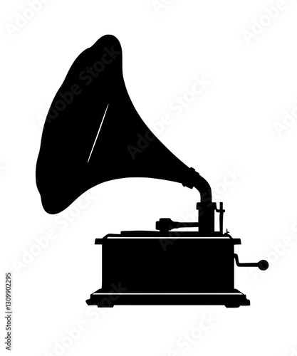 old vinyl gramophone