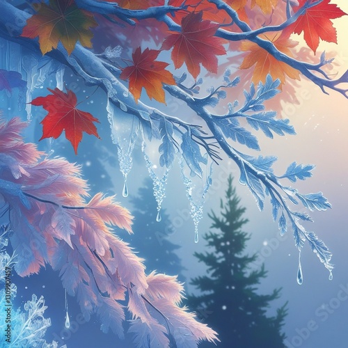 blue and white