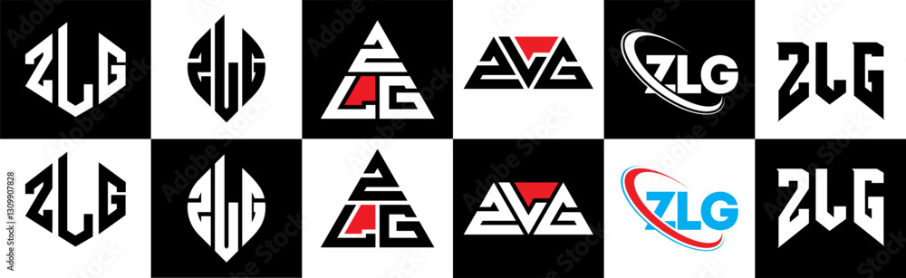 ZLG letter logo design in six style. ZLG polygon, circle, triangle, hexagon, flat and simple style with black and white color variation letter logo set in one artboard. ZLG minimalist and classic logo ZLG letter logo design in six style. ZLG polygon, circle, triangle, hexagon, flat and simple style with black and white color variation letter logo set in one artboard. ZLG minimalist and classic logo