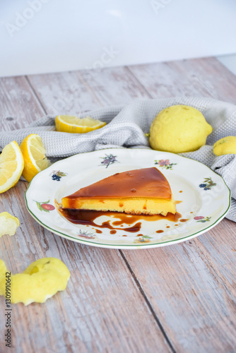 homemade lemon flan with caramel recipe