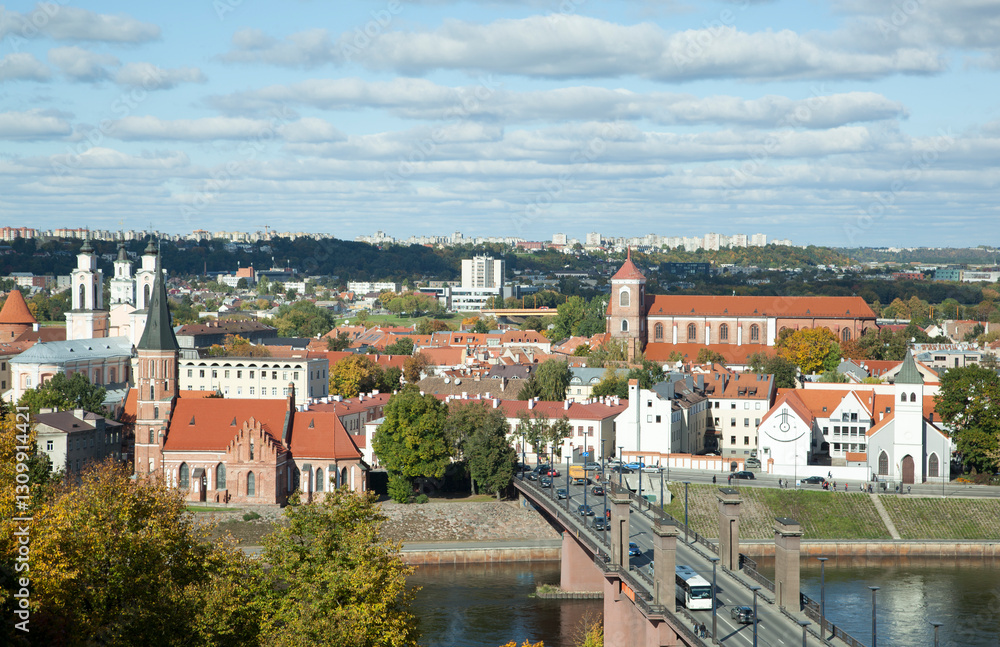 Kaunas Old Town And Neman River
