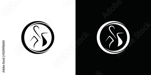 simple pregnant woman vector logo