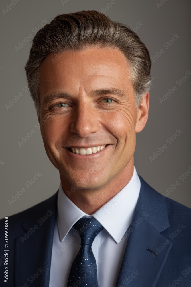 smiling man in a blue suit and tie with a white shirt smiling man in a blue suit and tie with a white shirt