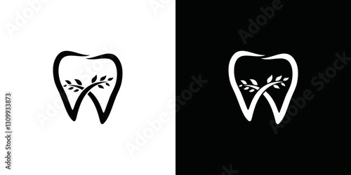simple human teeth logo vector