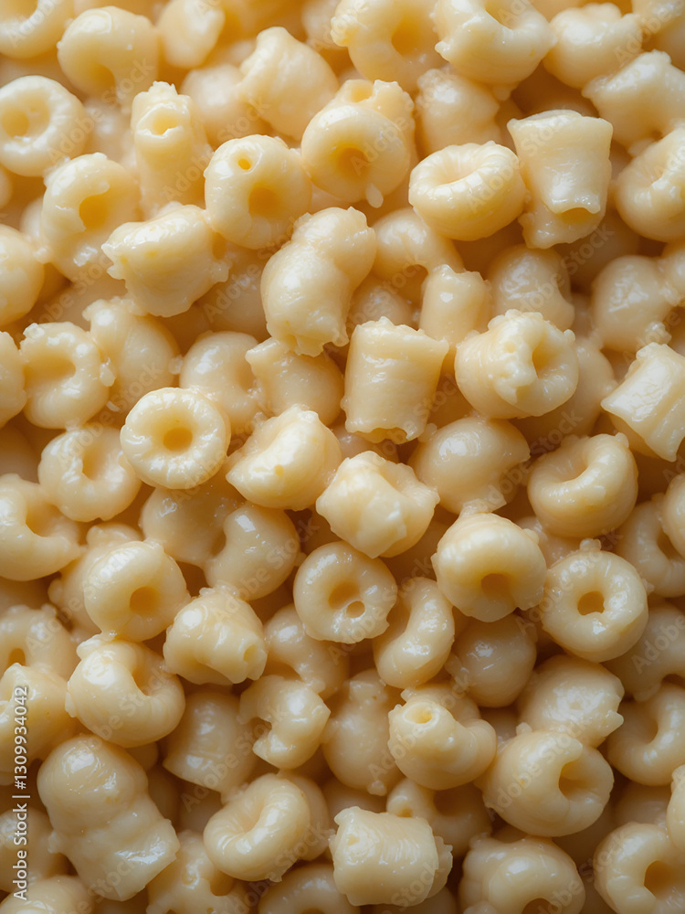 Macaroni and cheese texture top view Macaroni and cheese texture top view