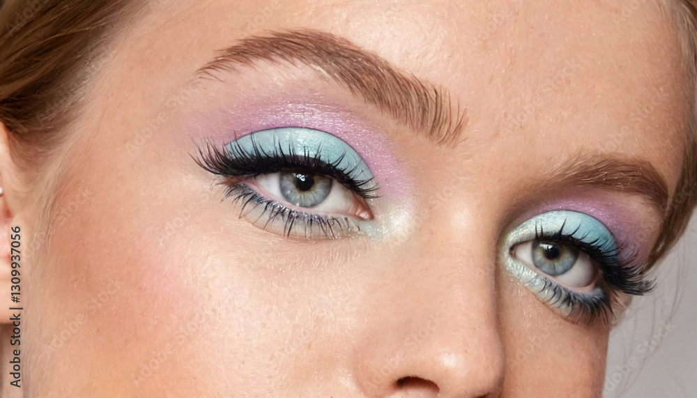 Spring-Inspired Eye Makeup with Shimmering Blue Eyeshadow Spring-Inspired Eye Makeup with Shimmering Blue Eyeshadow