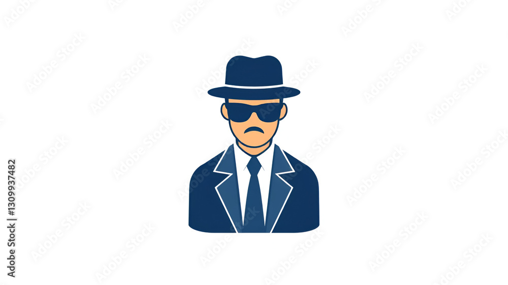 Criminal man icon. Flat illustration of criminal man vector icon for web design Criminal man icon. Flat illustration of criminal man vector icon for web design
