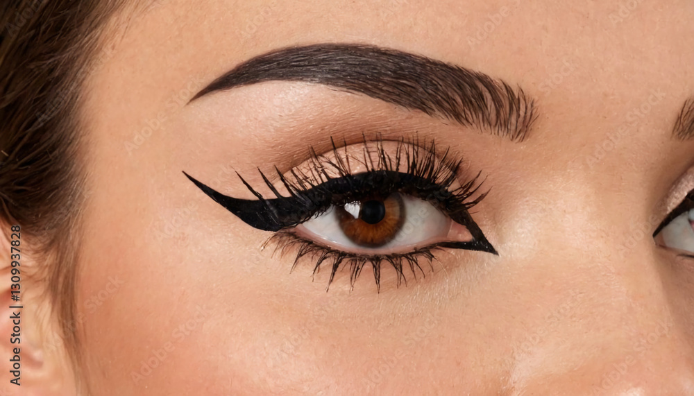 Obraz premium Perfectly Shaped Eyebrows with Natural Look 