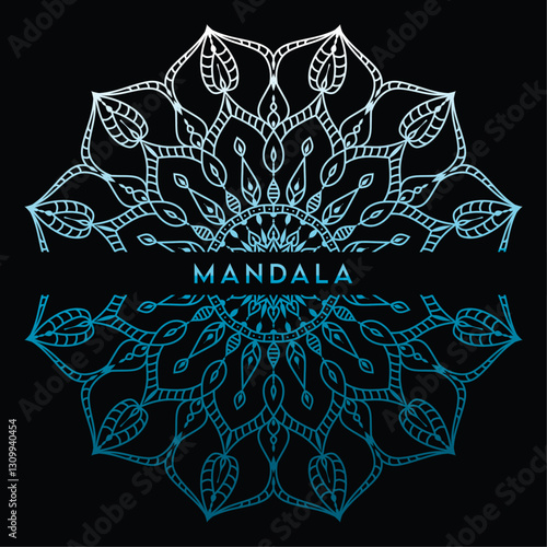 Elegant luxury mandala background featuring intricate floral ornament patterns. A sophisticated golden mandala design, perfect for high-end cards, covers, prints, posters, banners, brochures 
