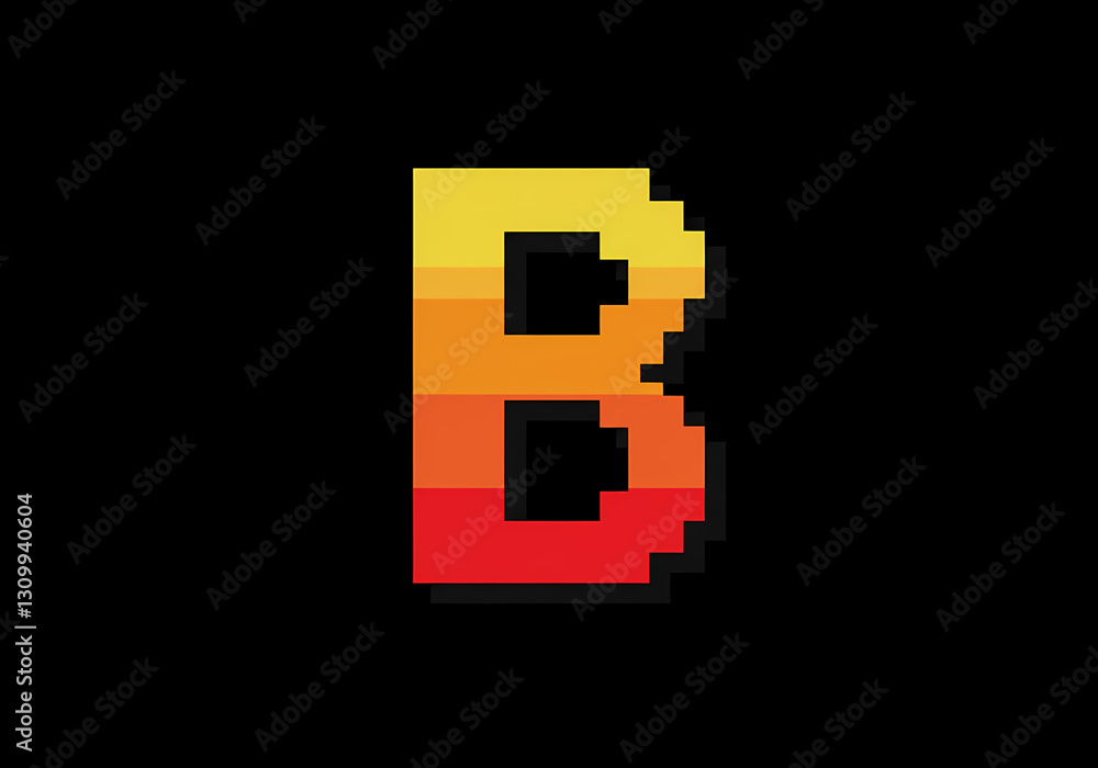 Obraz premium letter B