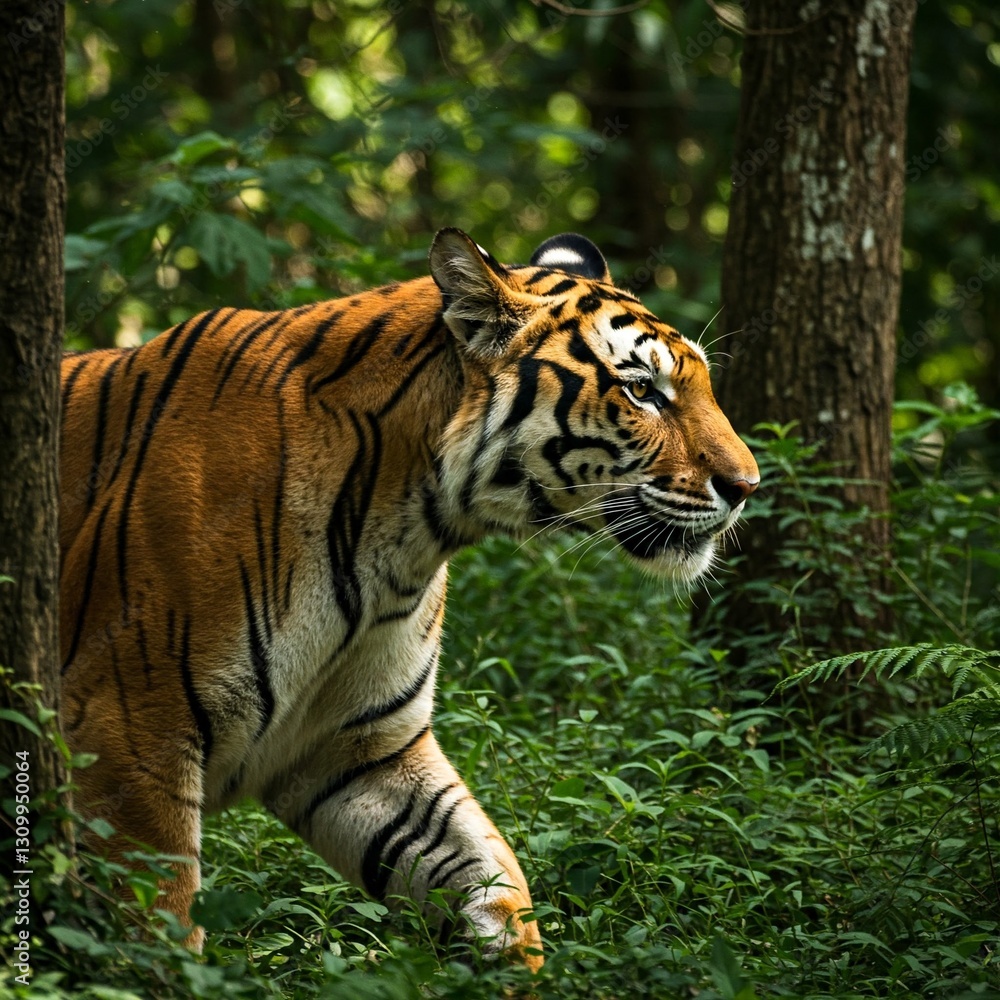 Naklejka premium tiger in the wild