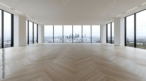 Wallpaper Mural Spacious Modern Urban Loft with Floor-to-Ceiling Windows Torontodigital.ca