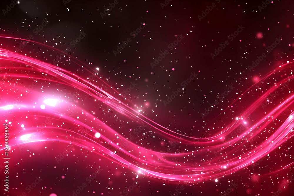 Obraz premium Abstract Background Pink Wave Sparkle
