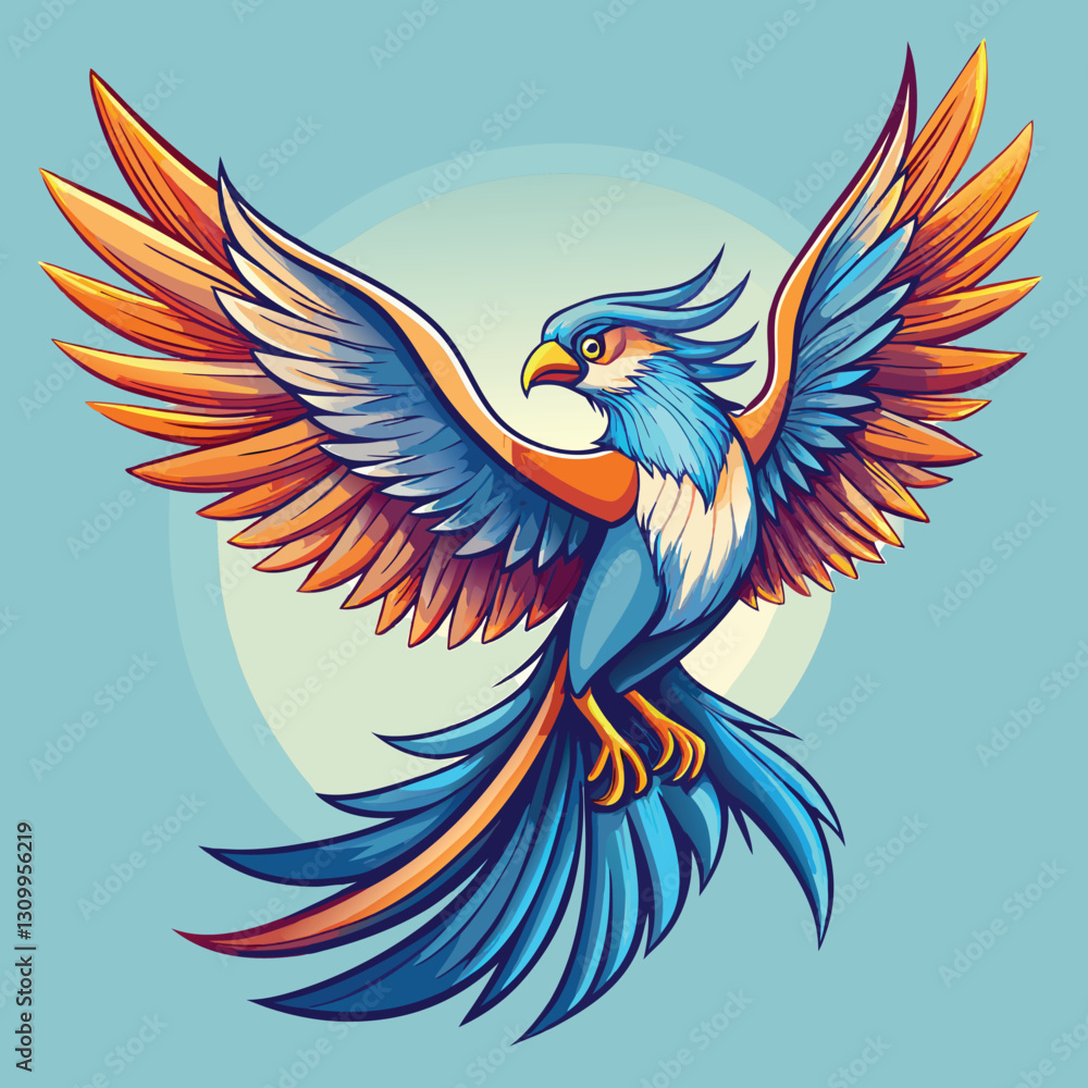 Obraz premium bird, eagle, vector, illustration, animal, cartoon, flying, wing, symbol, wings, feather, fly, hawk, design, nature, dove, wildlife, tattoo, beak, wild, head, toucan, black, sign, freedom