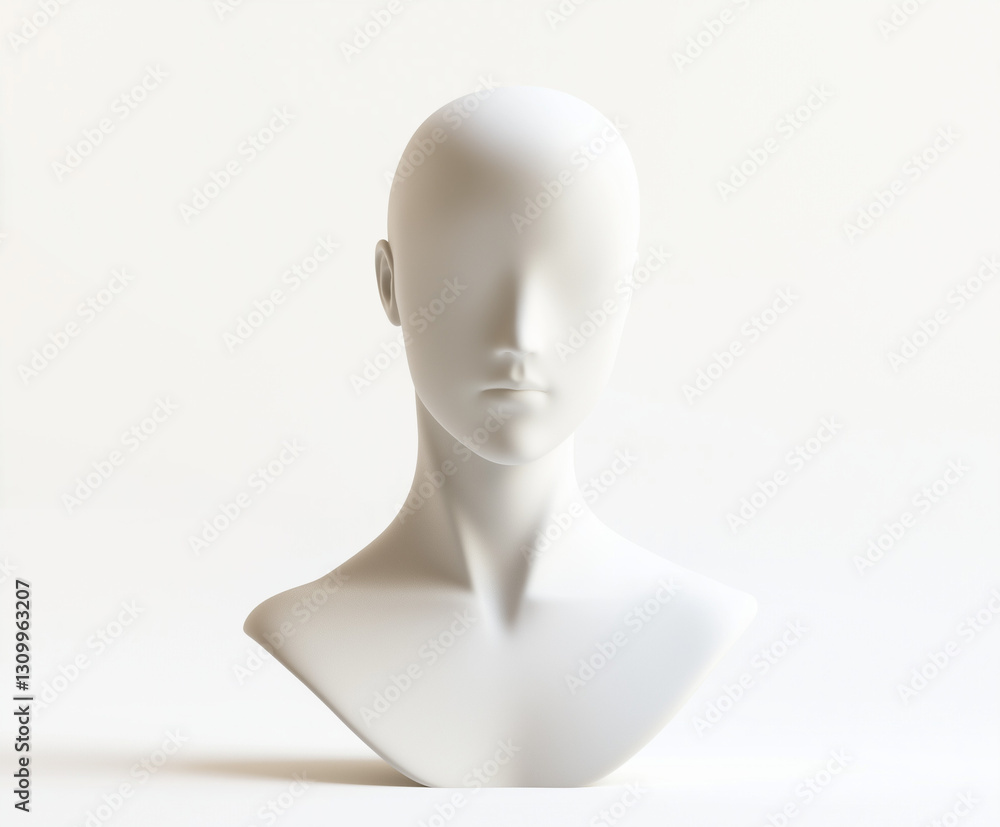 Soft and Abstract 3D Human Bust Soft and Abstract 3D Human Bust
