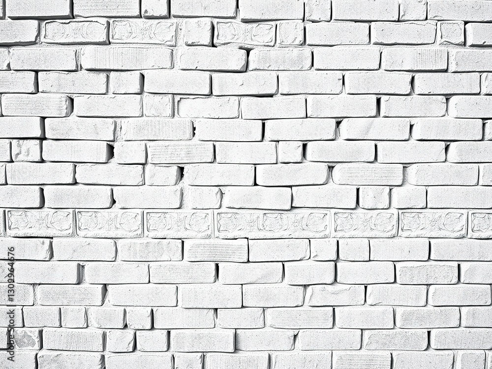 Fototapeta premium Intricate Geometric Patterns on Sandblasted Brick