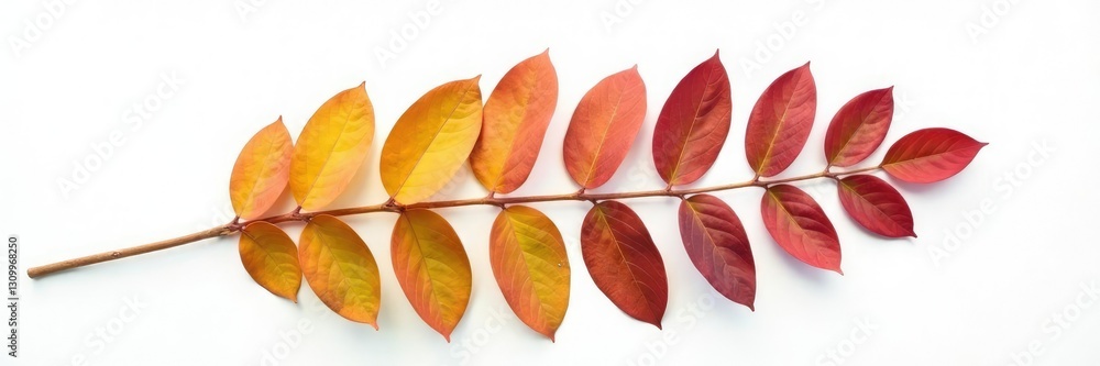 Unique and colorful eucalyptus leaf isolated on white background, nature, minimalist, leaves Unique and colorful eucalyptus leaf isolated on white background, nature, minimalist, leaves