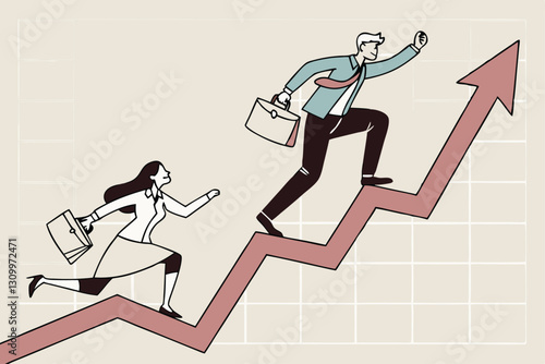 FOMO, Fear of missing out in crypto, feeling or anxiety to follow trend or people who share high profit experience concept, greed businessman run to follow people who get rich with crypto trading.