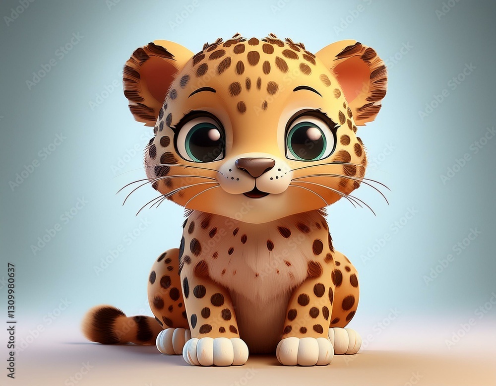Niedlicher kleiner Leopard Niedlicher kleiner Leopard