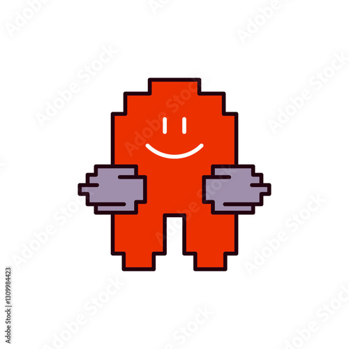 Pixel Game Character Icon for Avatars and Virtual Identity Design