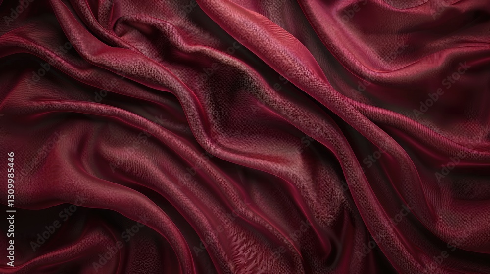 Obraz premium Smooth Maroon Satin Cloth for Stylish Projects