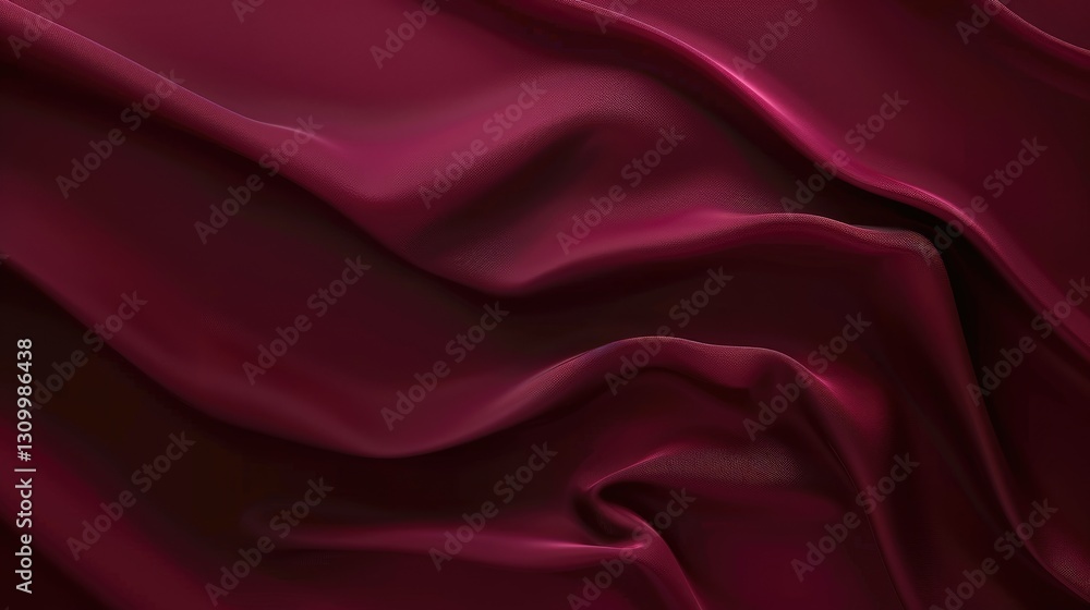 Obraz premium Deep Maroon Silk Cloth Background for Fashion