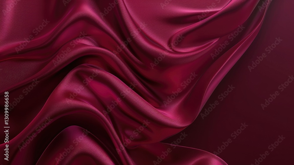 Obraz premium Maroon Silk Cloth Background for Luxury Design