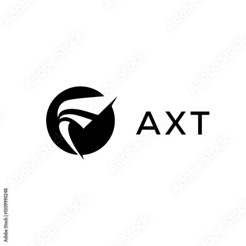 AXT Abstract initial monogram letter logo, alphabet al logo icon design